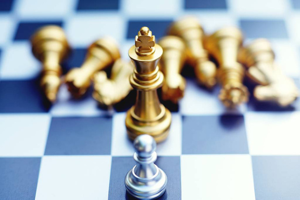 Шахматная настольная игра, концепция бизнес-конкуренции, пространство для копирования
 - Фото, изображение