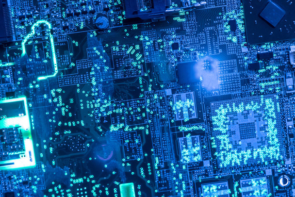 close up bela placa de tecnologia nano eletrônica f
 - Foto, Imagem