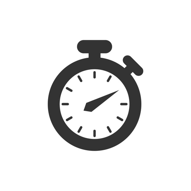 ストップウォッチ アイコン ロゴのテンプレート - ベクター画像