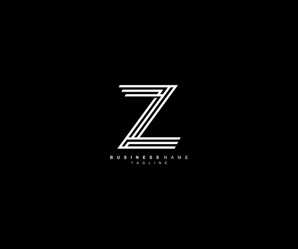 logotipo moderno na moda com letra tipografia criativa Z
 - Vetor, Imagem