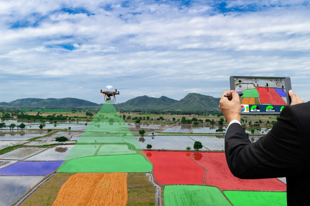 Control de granjeros aviones no tripulados Dorn Automatización agrícola infrarroja, agricultura digital
 - Foto, imagen