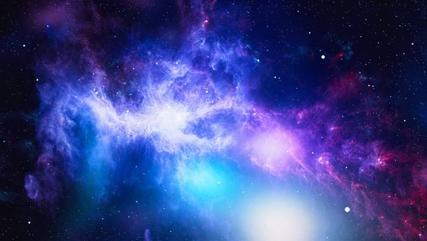 The explosion supernova. Bright Star Nebula. Distant galaxy. Abstract image. Elements of this image furnished by NASA. - Photo, Image