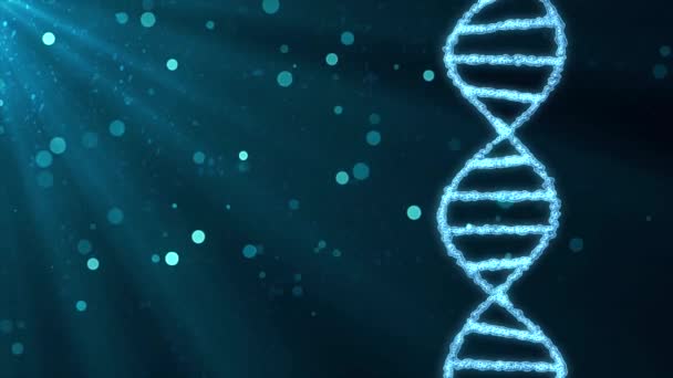 Σπείρα μόριο DNA περιστρεφόμενη animation φόντο νέα ποιότητα όμορφη φυσική υγεία δροσερό ωραία πλάνα βίντεο - Πλάνα, βίντεο