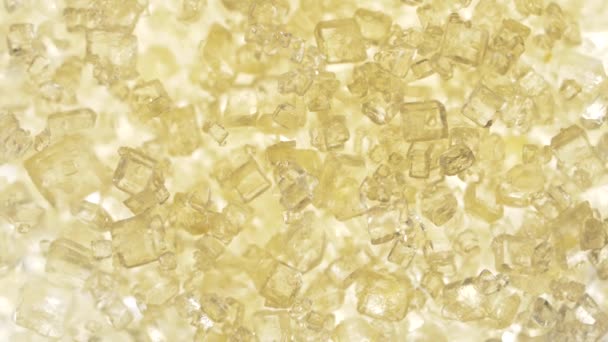 Макроснимок движущихся кристаллов сахара в замедленной съемке
  - Кадры, видео
