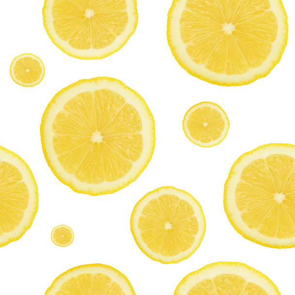 Seamless lemon background - Foto, Bild