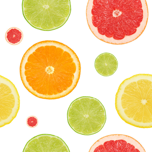 Seamless citrus background - Valokuva, kuva