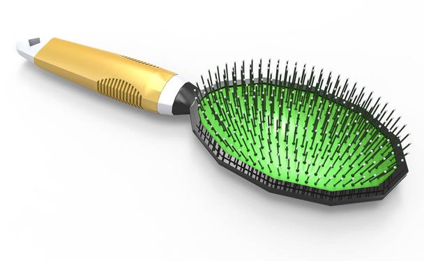 hair brush 3D isolate background - Photo, Image