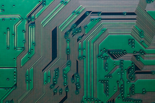 Electronic circuit board close up background texture. - Photo, Image