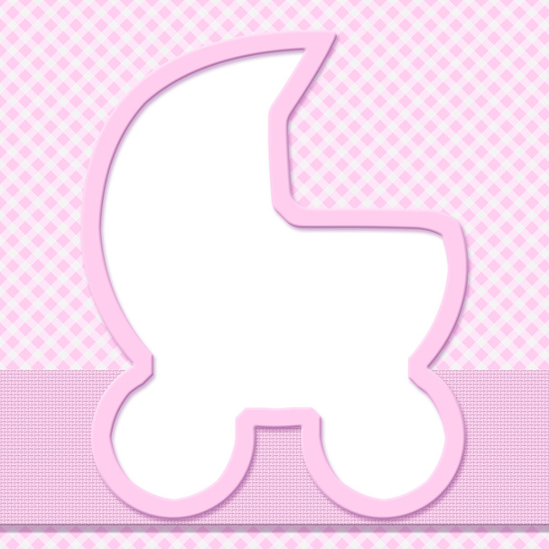 růžový gingham stuha zázemí pro vaši zprávu nebo invitati - Fotografie, Obrázek