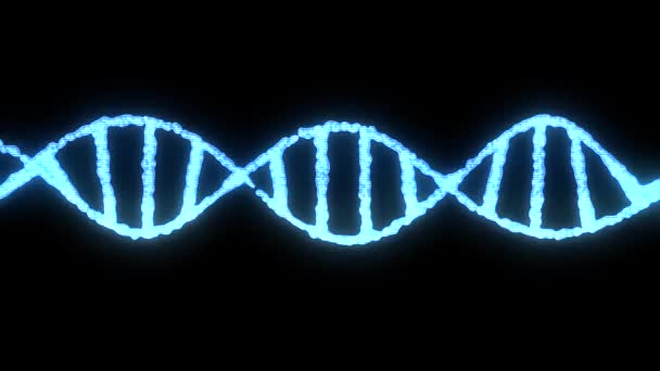 DNA-molecule van de spiraal roterende animatie achtergrond nieuwe kwaliteit mooie natuurlijke gezondheid cool video mooi beeldmateriaal - Video