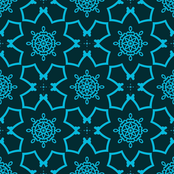blue figures with fancy elements. Fine structure wallpaper,surface, forms.Tiles motif.Modern stylish, irregular grid ,shapes. - Fotoğraf, Görsel