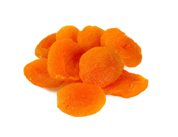 dried apricot isolated on white - Foto, Imagem