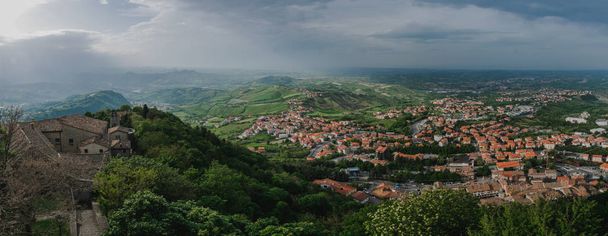Sunny San-Marino. Panorama - Photo, Image