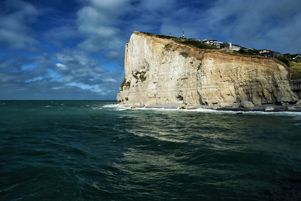 Great view of the Alabaster cliffs in Fecamp, Normandy, France. - Photo, Image