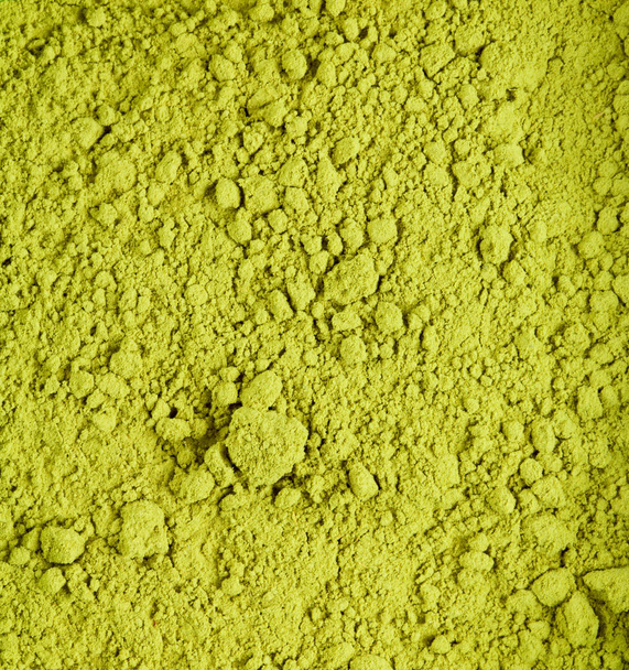 Colorful green matcha tea powder - Foto, Imagem
