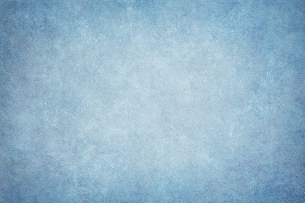 Kékre festett vászon vagy muszlin szövet ruha stúdió hátteret - Fotó, kép