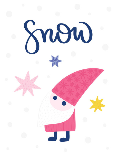 Colorful Christmas vector card - Vektor, obrázek