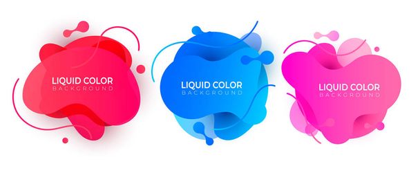 Set di elementi grafici a colori liquidi
 - Vettoriali, immagini