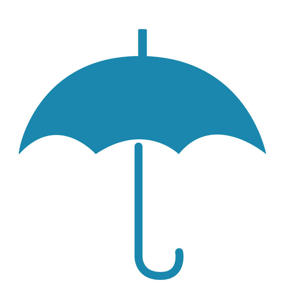 Schirm Symbol flache Illustration Vektor isoliert  - Vektor, Bild