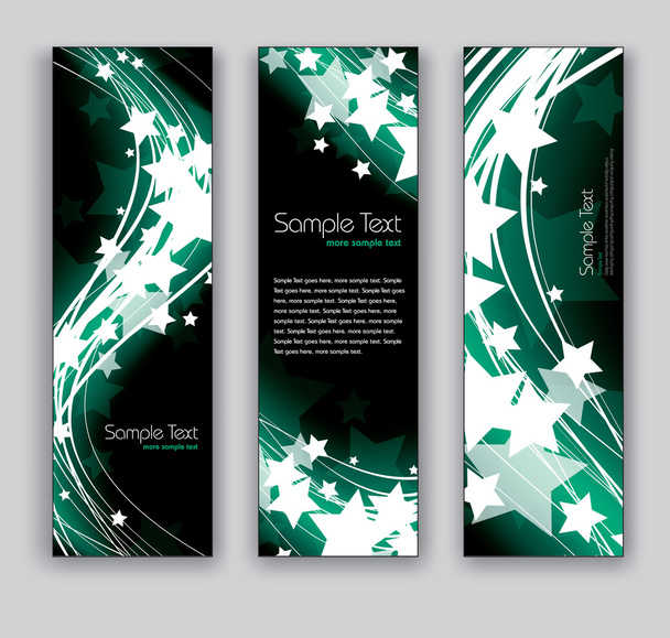 Vector Banners. Abstract Backgrounds. - Vektor, obrázek