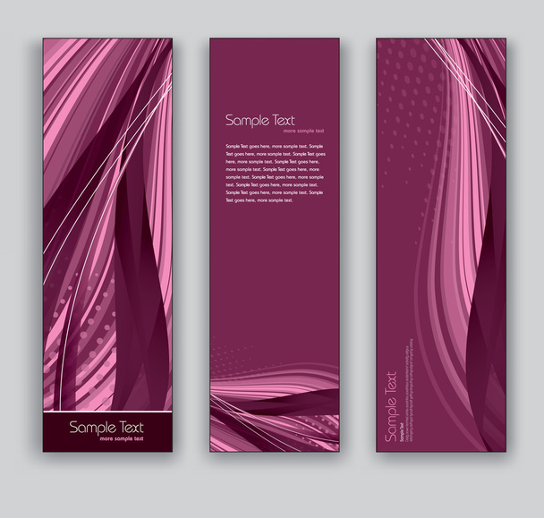 Abstract Banners. Vector Backgrounds. Eps10 Format. - ベクター画像