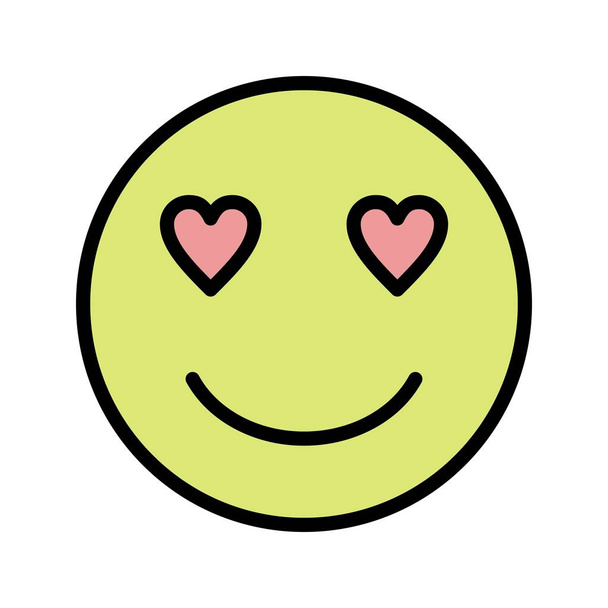Liebe Emoji Vektor Symbol Zeichen Symbol Vektor Illustration für den persönlichen und kommerziellen Gebrauch.. - Vektor, Bild