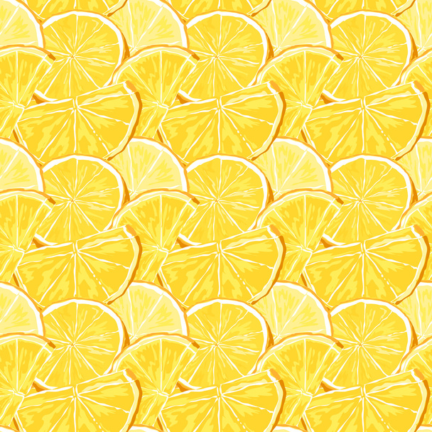 Juicy oranges seamless pattern - Vetor, Imagem