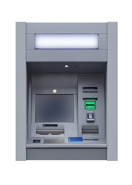 ATM machine isolated on white background - Foto, Imagem