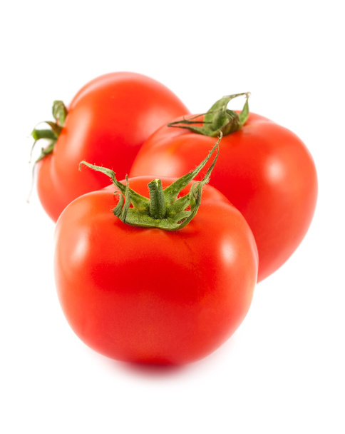 Three ripe red tomatoes - 写真・画像