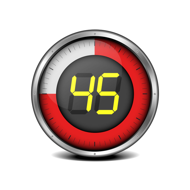 timer digital 45 - Vektor, obrázek