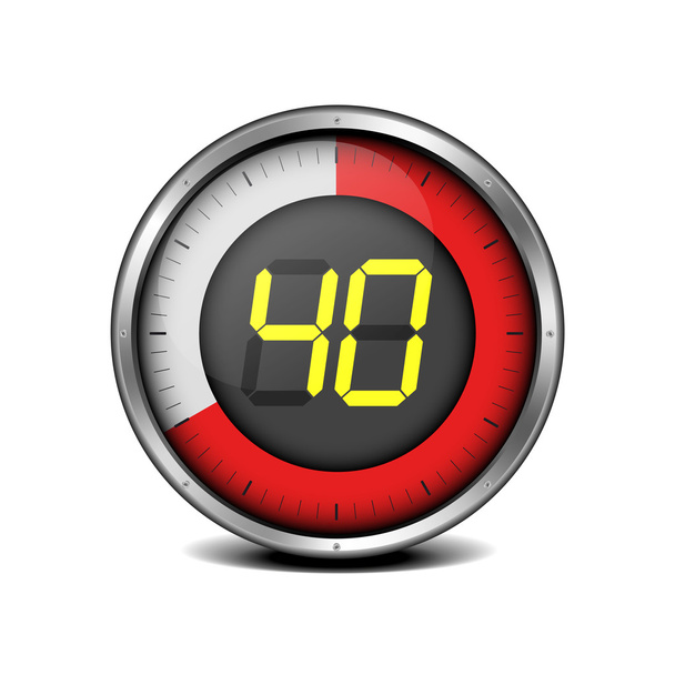 timer digital 40 - Vektor, obrázek
