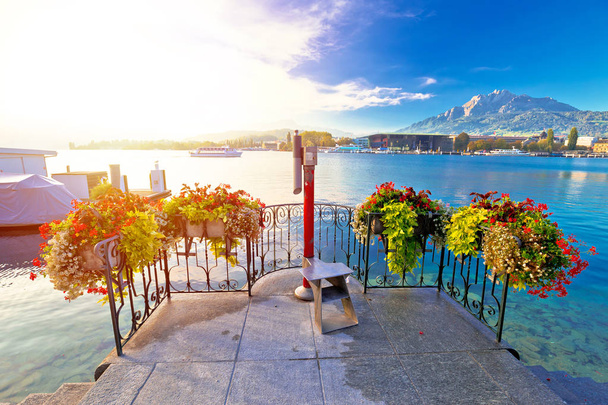 Барвисте озеро Лузерн і Пілатус, краєвиди Швейцарії. - Фото, зображення