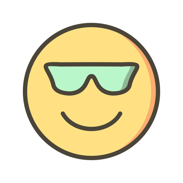 Illustrazione fredda del vettore dell'icona del segno dell'icona del vettore di Emoji per uso personale e commerciale
.. - Vettoriali, immagini