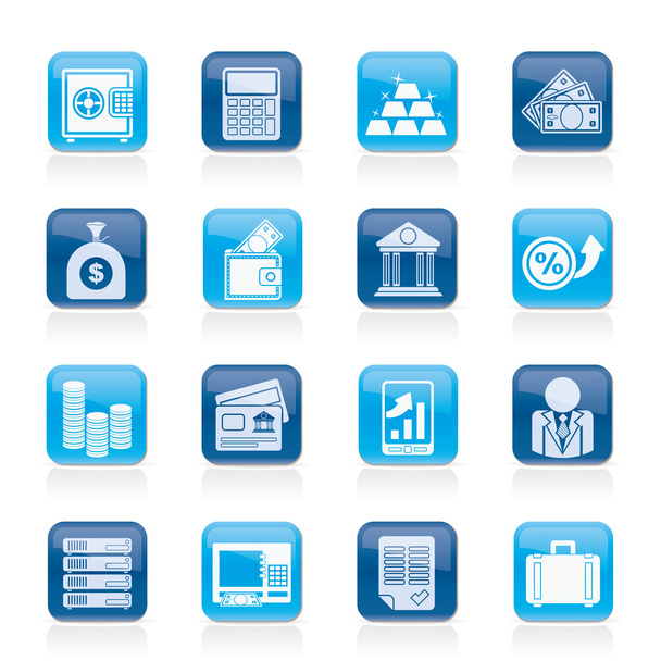 Bank and Finance Icons - Vector, afbeelding