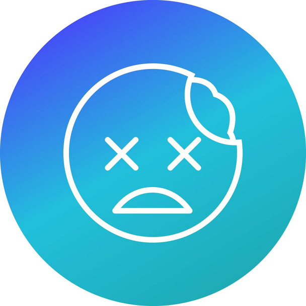Zombie-Emoji-Vektor-Symbol-Symbol-Vektor-Illustration für den persönlichen und kommerziellen Gebrauch.. - Vektor, Bild