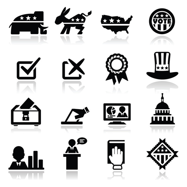 Иконы для выборов
 - Вектор,изображение