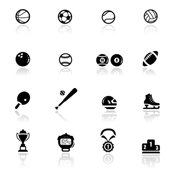 pictogrammen instellen sporten en spellen - Vector, afbeelding