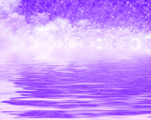 achtergrond reflectie violet "in dreams" - Foto, afbeelding