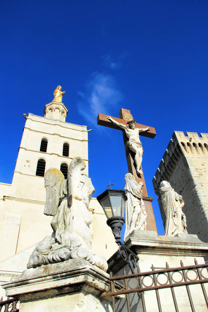 The Popes Palace in Avignon, UNESCO World Heritage Site, Popes Palace square - Photo, Image