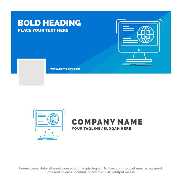 Blue Business Logo Template per informazioni, contenuti, sviluppo, sito web, web. Facebook Timeline Banner Design. illustrazione di sfondo banner web vettoriale
 - Vettoriali, immagini