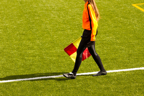 Female soccer referee - Photo, Image