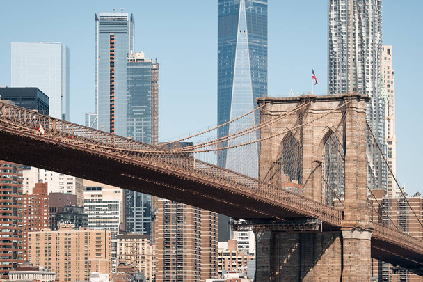 Бруклінський міст, крупним планом подання «день» - Фото, зображення