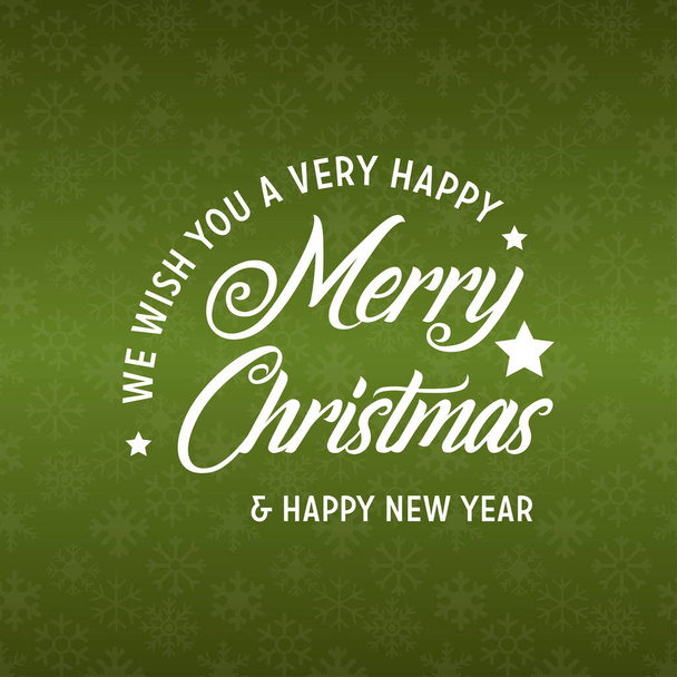 Merry Christmas and Happy New Year 2019 Green Background - Wektor, obraz