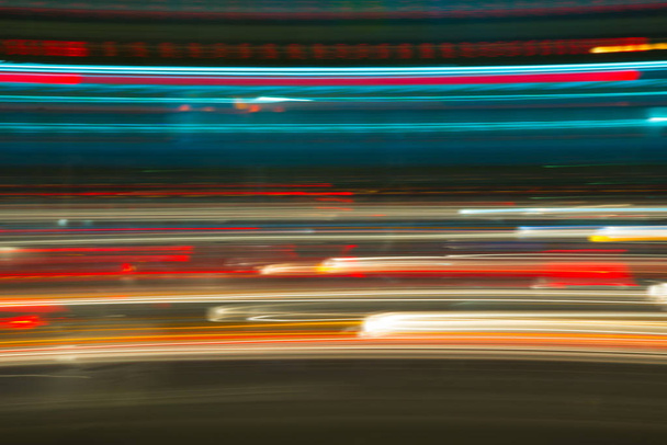Blurred abstract night light background. - Photo, Image