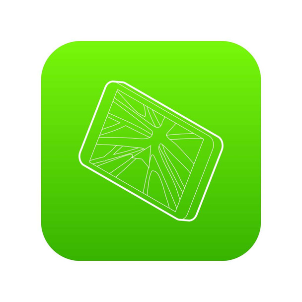 Navigator icon green vector - Vector, afbeelding