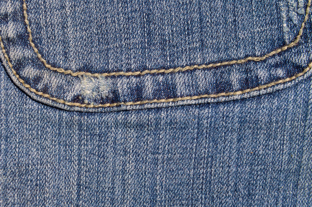 Džíny textury pozadí. Část modrých džínů. - Fotografie, Obrázek