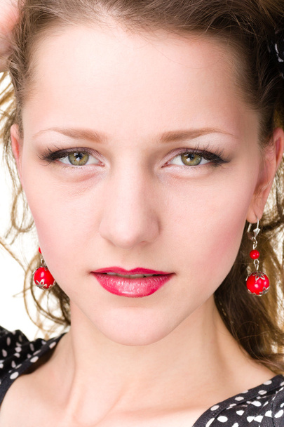 Face closeup of stunning beautiful caucasian woman - Fotografie, Obrázek