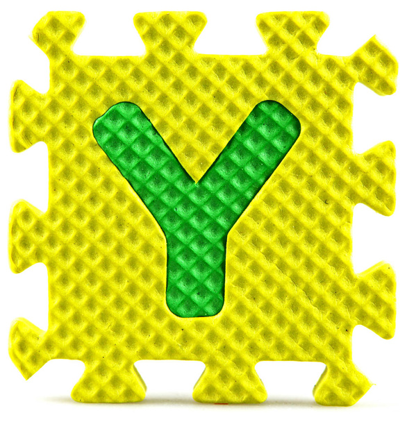 Alfabet puzzel geïsoleerd op witte Backgorund - Foto, afbeelding