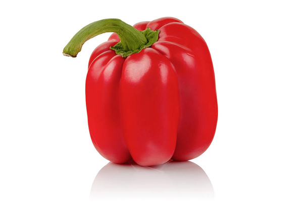 ripe, red, sweet pepper on white background - Foto, Bild
