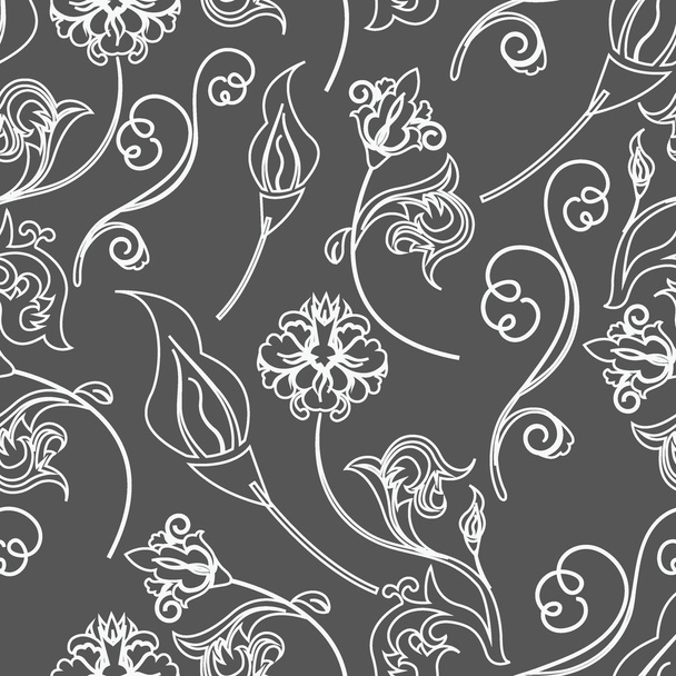 Seamless flowers abstract pattern vector. if necessary it is possible to change colors easily. - Διάνυσμα, εικόνα